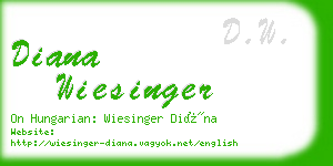 diana wiesinger business card